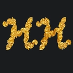 Nobr2 yazı tipiyle altın yazı