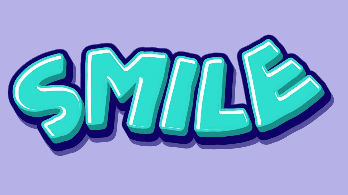 Parlamalarla turkuaz çizgi roman 3D metin (bubble font)