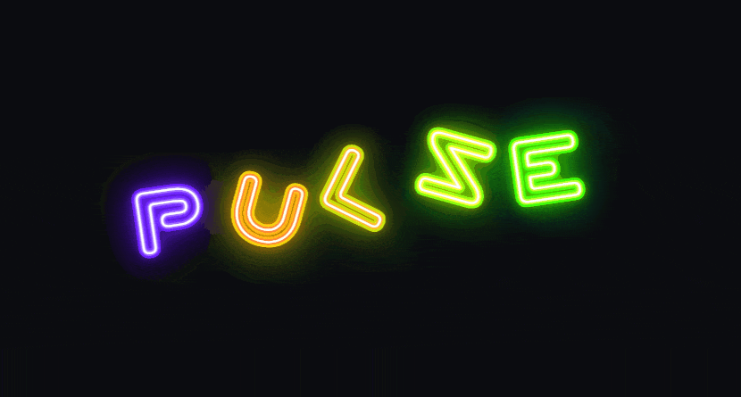Renkli neon metin