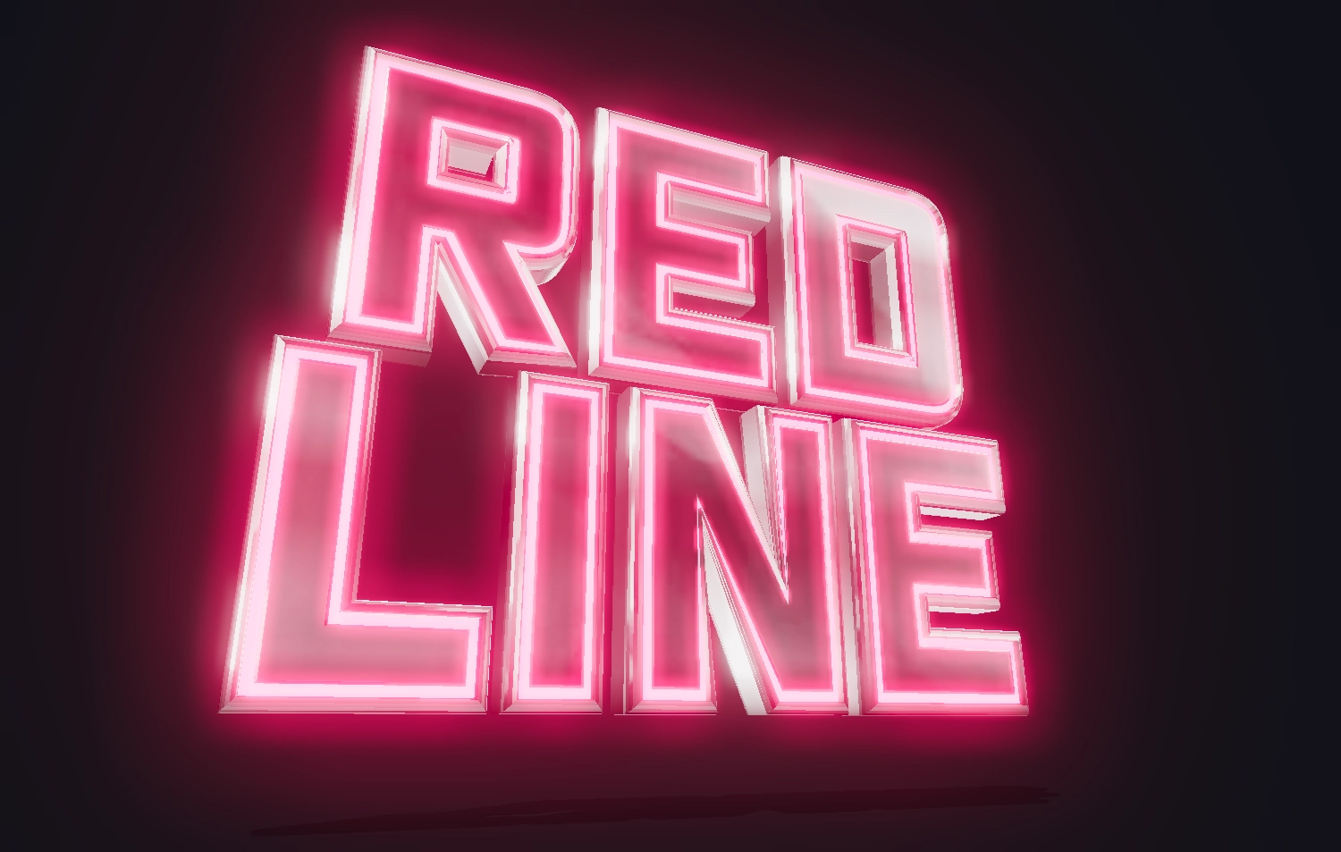 Kromlu neon yazı tipi