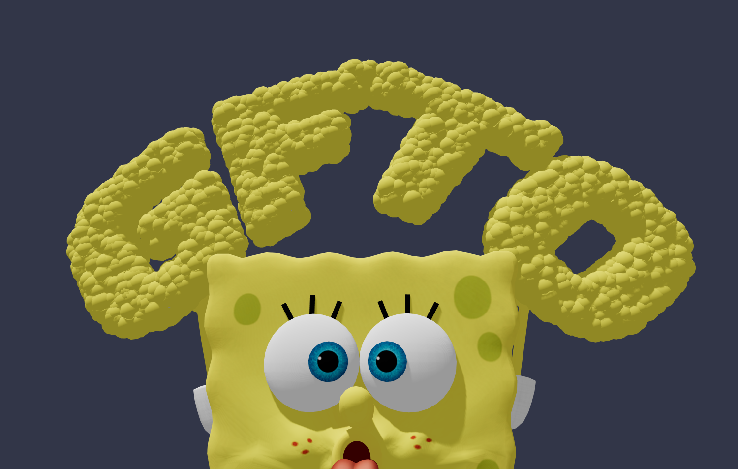 SpongeBob tarzında güzel yazı
