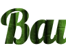 Yeşil bambu arka planıyla online başlık - Lobster yazı tipi